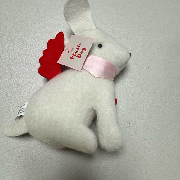 White Plush Dog Toy with Red Wings / Target Bullseye Valentine’s Day 2025 - NWT - Picture 1 of 5